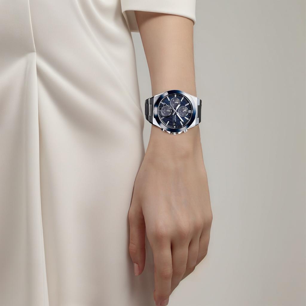 CASIO G SHOCK 100m Water Resistant Solar Quartz Movement Stainless Steel Strap Watch Unisex EFS-S650D-2A