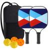 Pickleball-Schläger 2er-Set, Fiberglas-Pickleball-Set mit Pickleball-Schlägern und Tragetasche, Pickleball-Geschenke für Anfänger, Pickleball-Schläger-Set