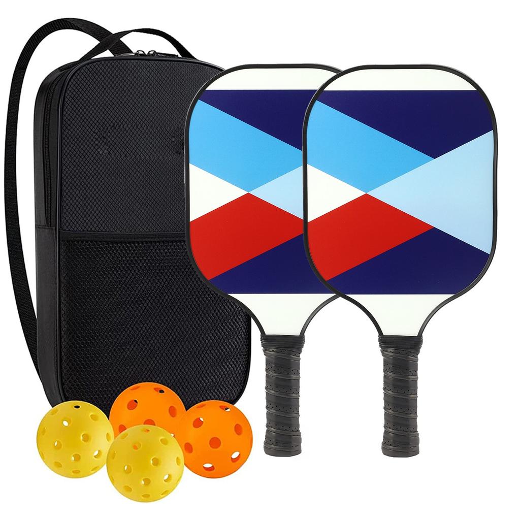 Pickleball-Schläger 2er-Set, Fiberglas-Pickleball-Set mit Pickleball-Schlägern und Tragetasche, Pickleball-Geschenke für Anfänger, Pickleball-Schläger-Set