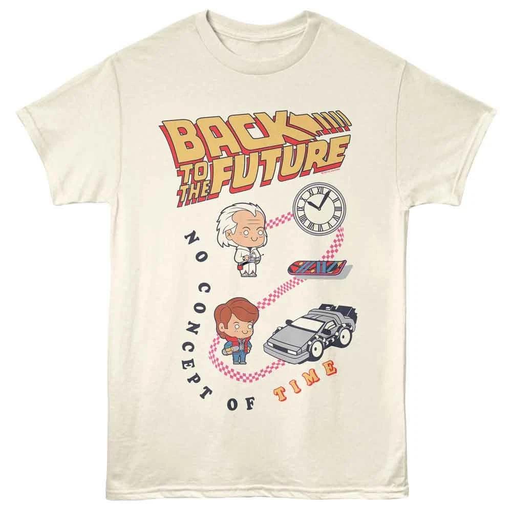 Back To The Future - No Concept Of Time - Unisex Children s T-shirt - Natural 150