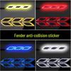 Carbon Fiber Reflective Anti-Collision Car Stickers for Doors, Fenders, and Headlights.