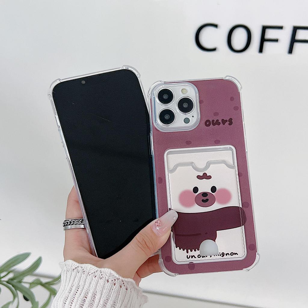 Card Holder Wallet Case for Redmi Note 11 Pro/14 Pro, Realme 8, Samsung A53/A55, iPhone 16, Vivo, Honor – Slim, Shockproof, Stylish