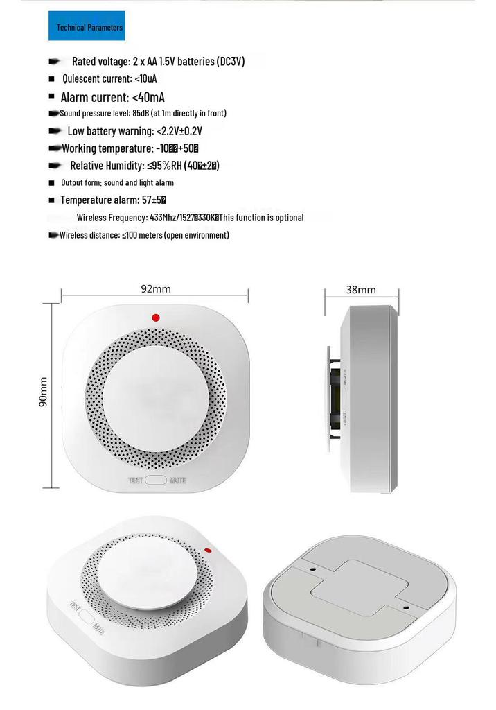 Wireless Smoke and Fire Alarm System for Kitchens and Homes