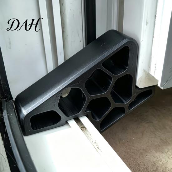 Rental Friendly Window Lock 2/3/4Pcs Stopper with Track Lock, Heavy Duty Safety Rail Anti Slip Wedge Wedge, No-Tool Installation Balcony Door Stop