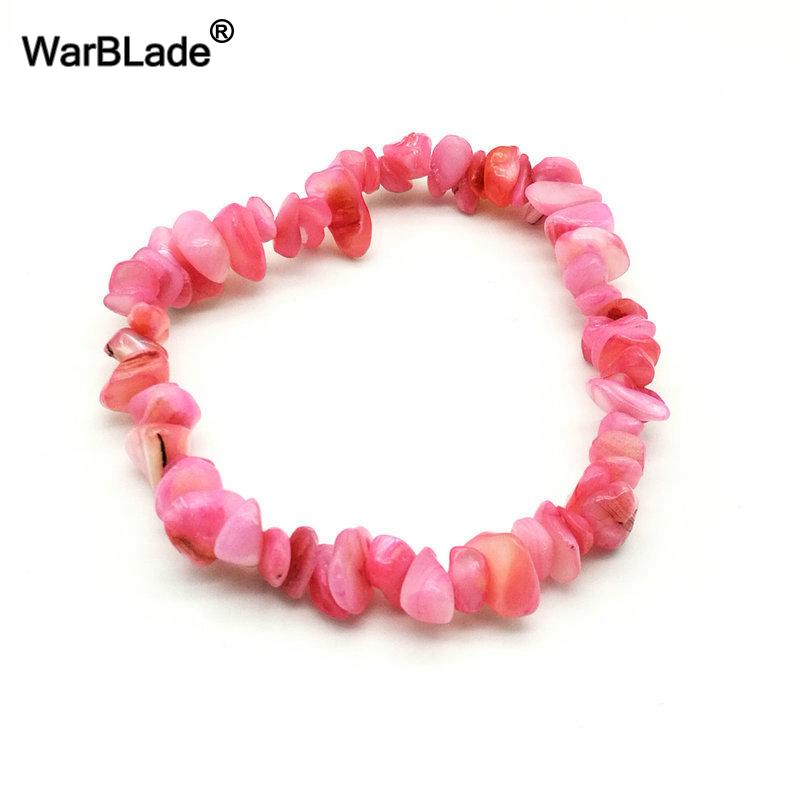 Natural Gemstone Chip Bracelet Amethyst Irregular Stone Beaded Stretch Bangle for Women