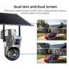 Outdoor Waterproof Solar Camera 4G/Wifi Home Full Color HD Remote Low Power Consumption Monitor with Night Vision