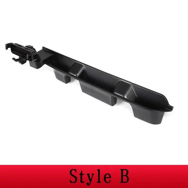 ABS Černý Úložný box spolujezdce do auta Loketní opěrka s držákem na mobilní telefon Pro Land Rover Defender 90 110 20-2023 Auto Příslušenství