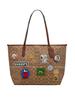 CBJ91-IMY3O X Peanuts City Tote Bag Signature Canvas Snoopy