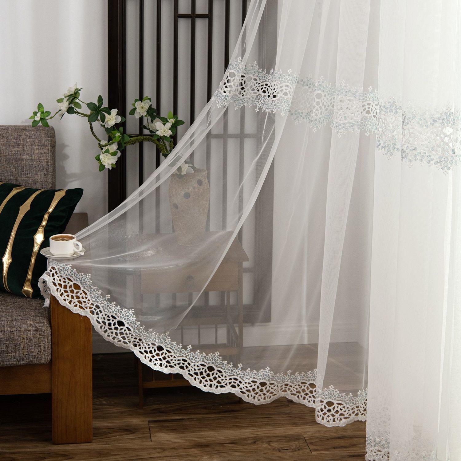 

Французские роскошные бархатные тканевые шторы для спальни, тюль с цветочной вышивкой для гостиной, балдахин для виллы, украшение дома на заказ 400*270CM 1PCS