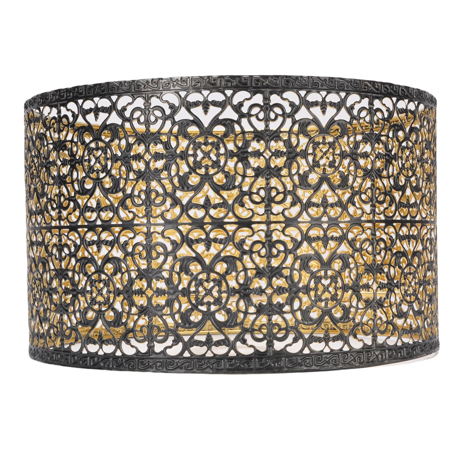 

Metal Lampshade E14 E27 Iron Hollow Out Modern Decorative Cylinder Lamp Shade for Table Wall