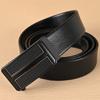 Pvc Men'S Belt Automatic Buckle Advanced Sense Casual Business Can Cut Automatic Buckle Men'S Belt Belt