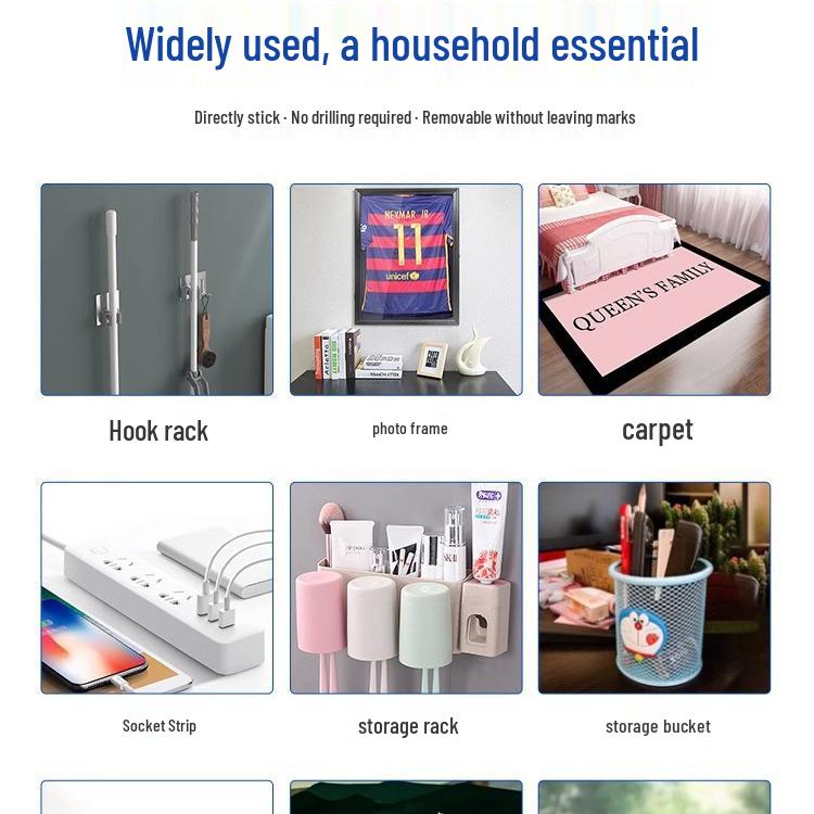 Nicht markierendes, stark klebendes doppelseitiges Nano-Klebeband für rutschfestes Sofa, Teppich und Bodenmatte