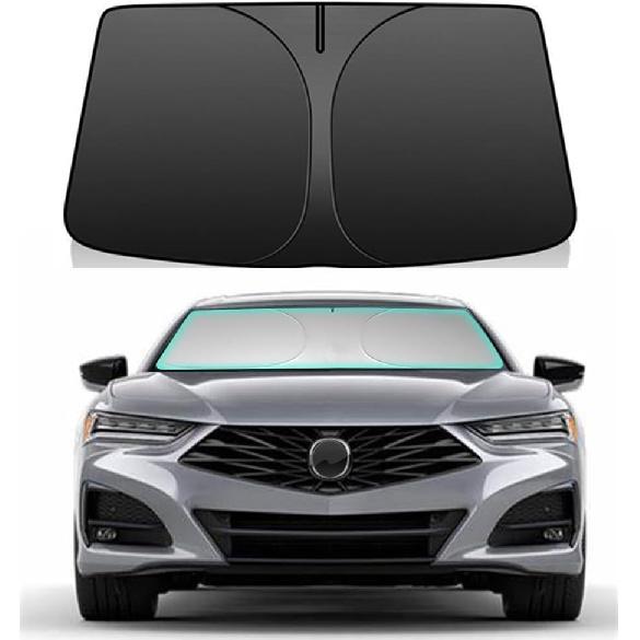 Windshield Sun Shade for -2025 Chevrolet/Chevy Blazer 240T Double-Layer Foldable Car Front Window Sunshade Accessories 240 T Sun Visor Protector