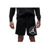 Jordan Letter Logo Print Breathable Lace-Up Mid-Rise Sports Shorts Men Shorts Black DV7603-010