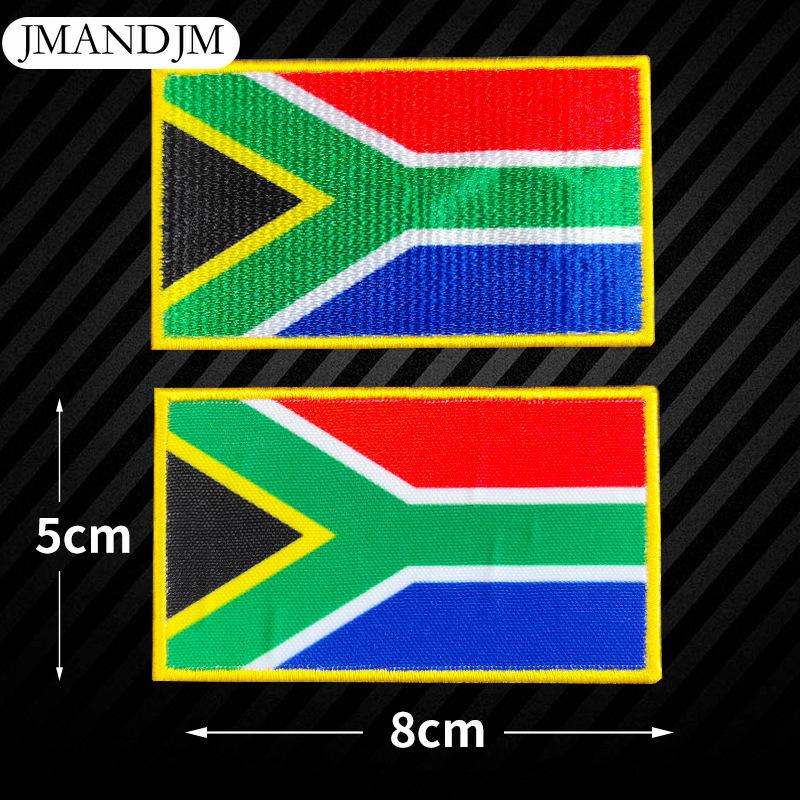 5 Stück Weltflagge Stickerei Stoffaufkleber Armband Klettverschluss DIY Aufnäher Stickerei Stoffaufkleber