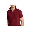 Polo Ralph Lauren Solid Color Logo Embroidered Short Sleeve Polo Shirt Men tops Burgundy 710794276-012