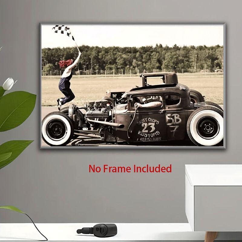 Automotive Metal Decorative Painting: Gifts for Car Lovers Garage Home Style
