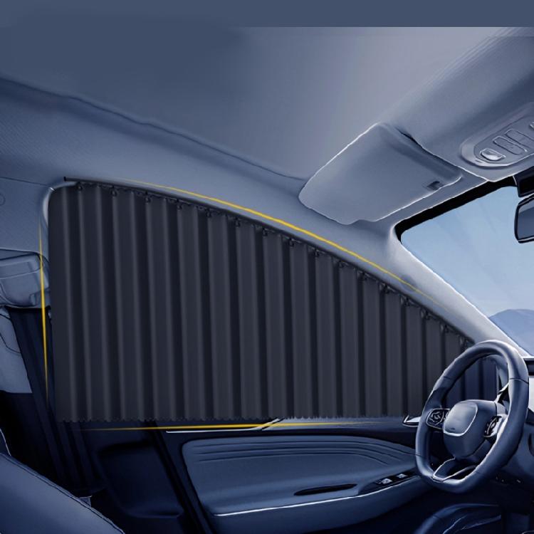 Adjustable Car Sun Shade For Side Window Quick Installation Side Window Curtain Polyester Material Window Sunshade