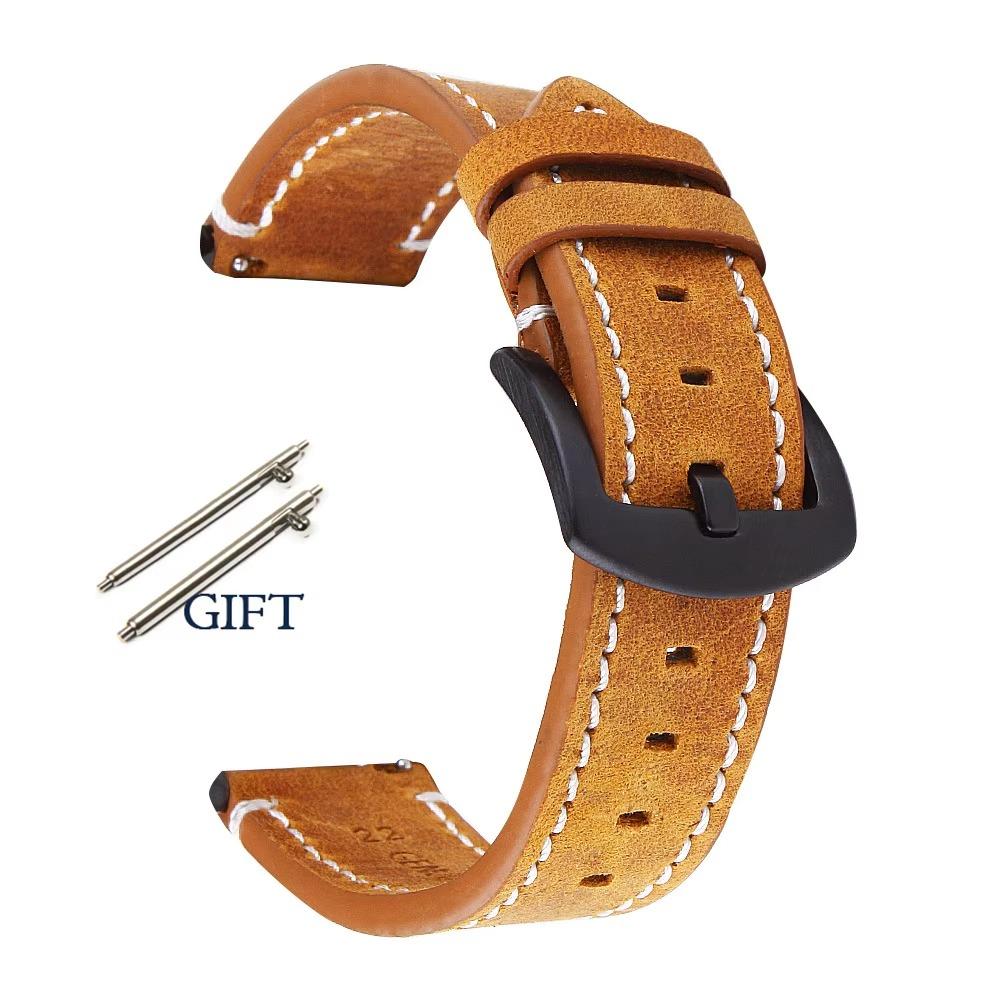 Quick Release Watch Strap Genuine Leather Watchbands Bracelet Wrist Belt  Watch Accessories Belt