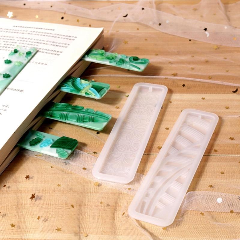 Rectangle Silicone Bookmark Mold DIY Bookmark Mould Making Epoxy Resin Jewelry DIY Craft Silicone Mold 150x35mm
