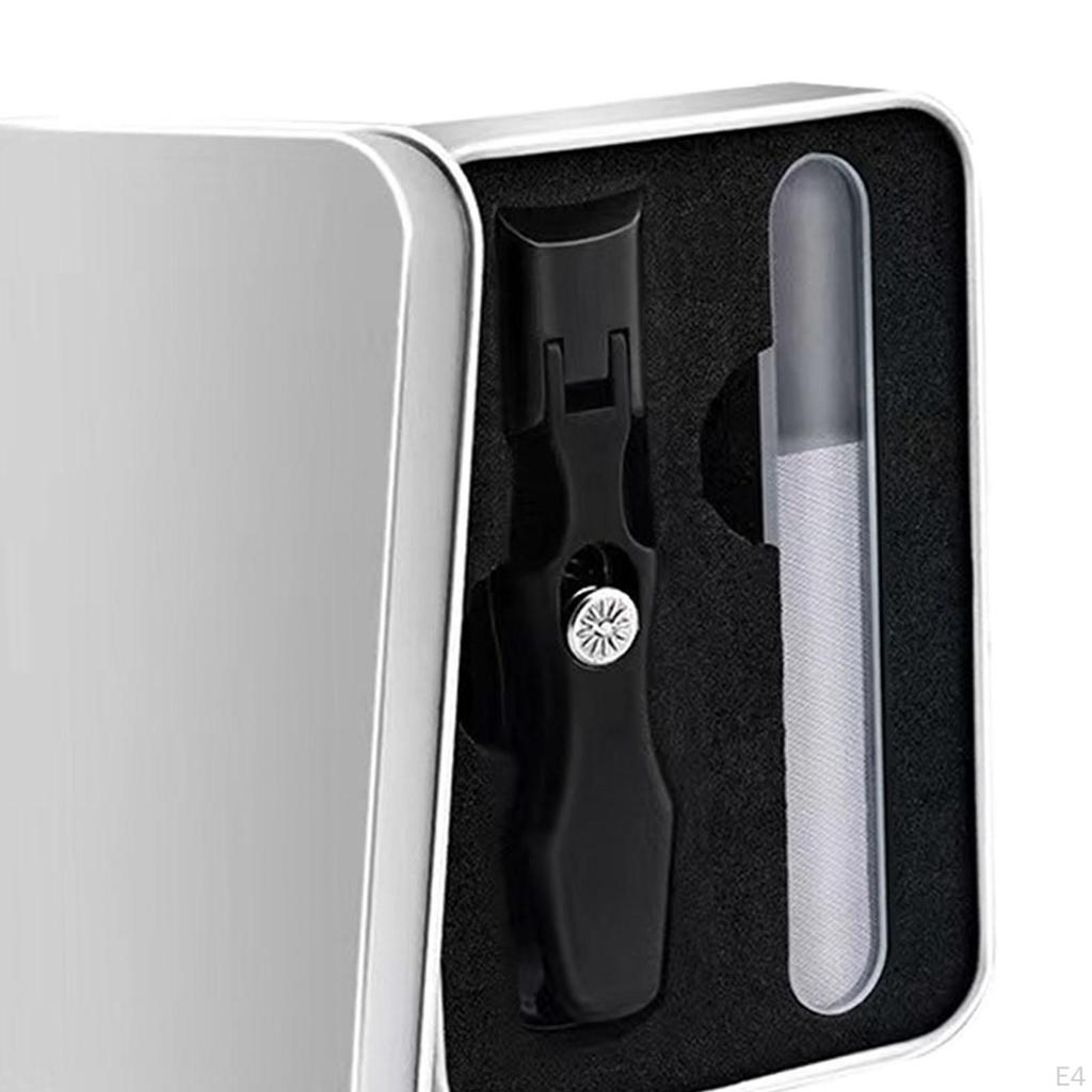 Zestaw 2 w 1 Obcinacz do paznokci Pilnik Wytrzymały Wygodny uchwyt Przenośny Manicure dla mężczyzn kobiet