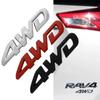 3D Metal 4WD Sticker Badge Car Fender Side Rear Trunk Decal For Car 4WD Emblem Label Sticker Accessories