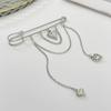 Heart Pendant Pants Decoration Chain Tassel Ankle Chain Decoration For Women Wide Leg Pants Jewelry Accessories