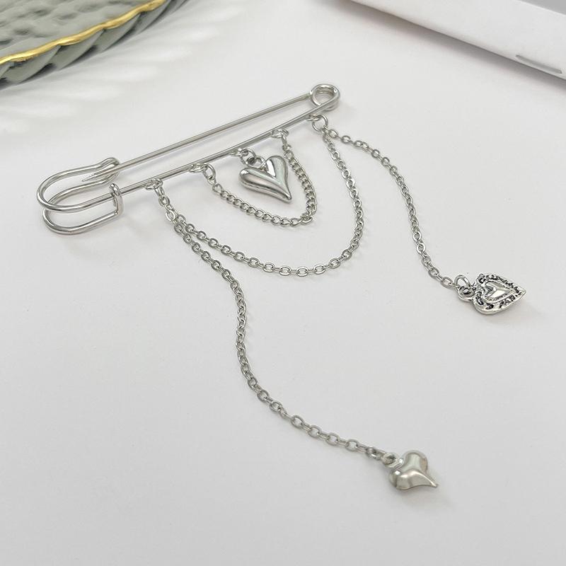 Heart Pendant Pants Decoration Chain Tassel Ankle Chain Decoration For Women Wide Leg Pants Jewelry Accessories