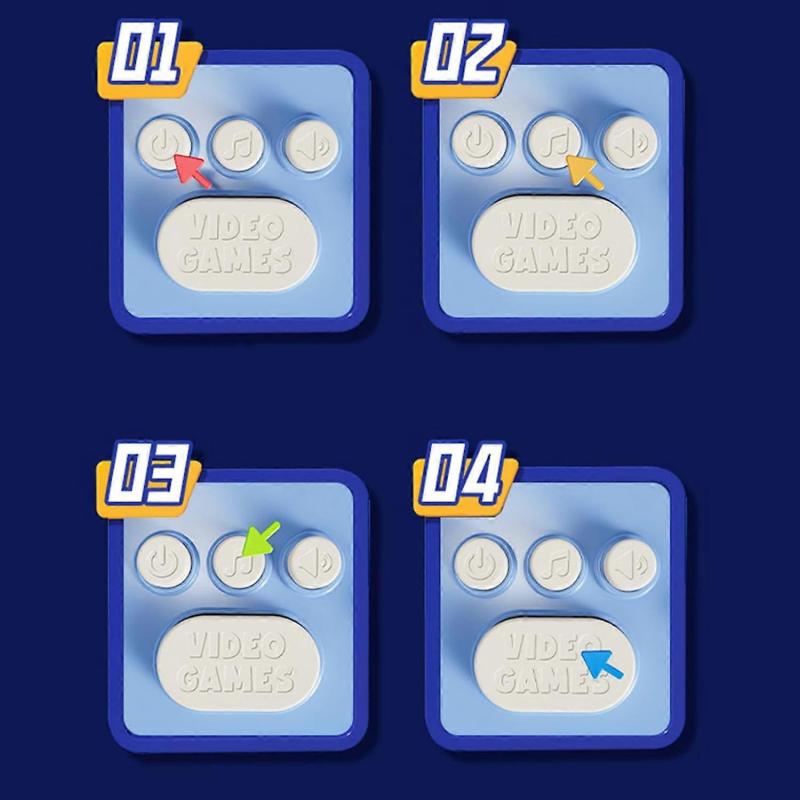 Pocket Rhythm Game, Finger Dance Game Machine  Electronic Rhythm Game with Light Music