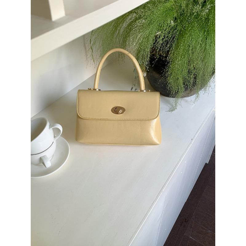 

Small hand bag women s spring and summer new small square bag women s lock clamshell double-layer design single shoulder messenger bag women абрикосовый