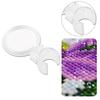 Hands-Free Magnifying Glass Drill Pen Round Magnifier Clip on Diamond Art Pen Drill Magnifier for Painting Drawing Embroidery
