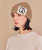 Bajal Va Square Big Label Beanie Beige
