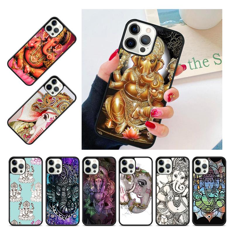 God of Wisdom Ganesh Elephant Phone Case Cover For iPhone 17 Air 15 16 14 13 12 Pro Max 11 Pro Max Plus