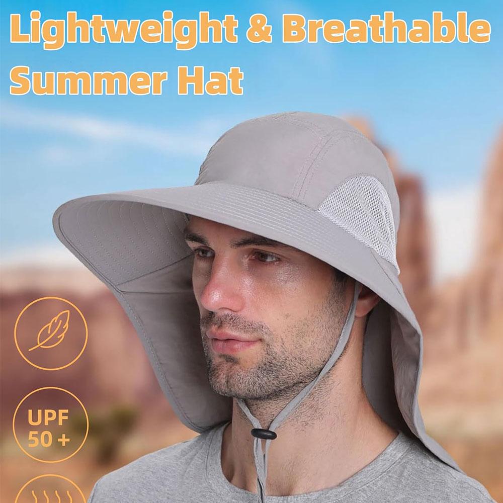 Sun Hats for Men and Women Quick Dry Outdoor Sun Protection UPF50+ Lightweight Fishing Hat