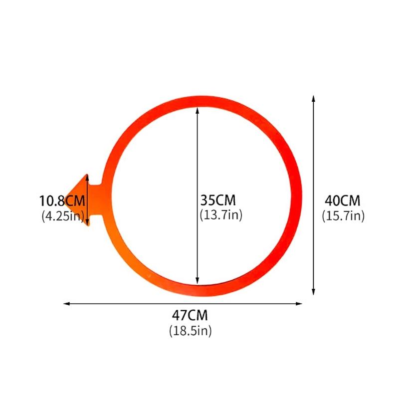 6pcs Arrows Agility Training Rings With Carry Bag Adjustable Hoop Exercise Rings for Speed Agility Training, Jumping Hoops