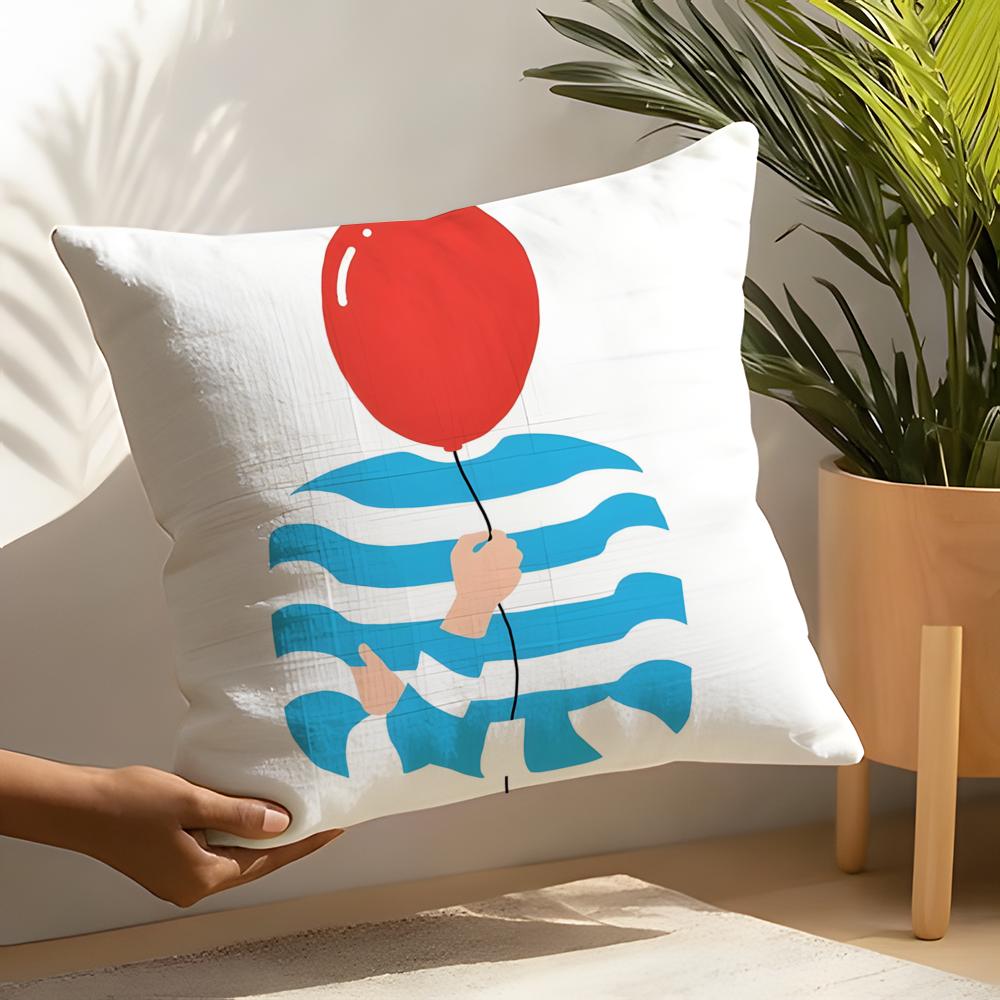 3 Funny Quirky Musical Instrument Patterns Pillow Case Home Living Room Decoration Linen Pillowcover Pillow Cases Cushion Cover
