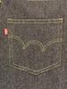Unisex Adjustable Length Around Free Size [EDWIN] Apron, Neck, Denim, Black,