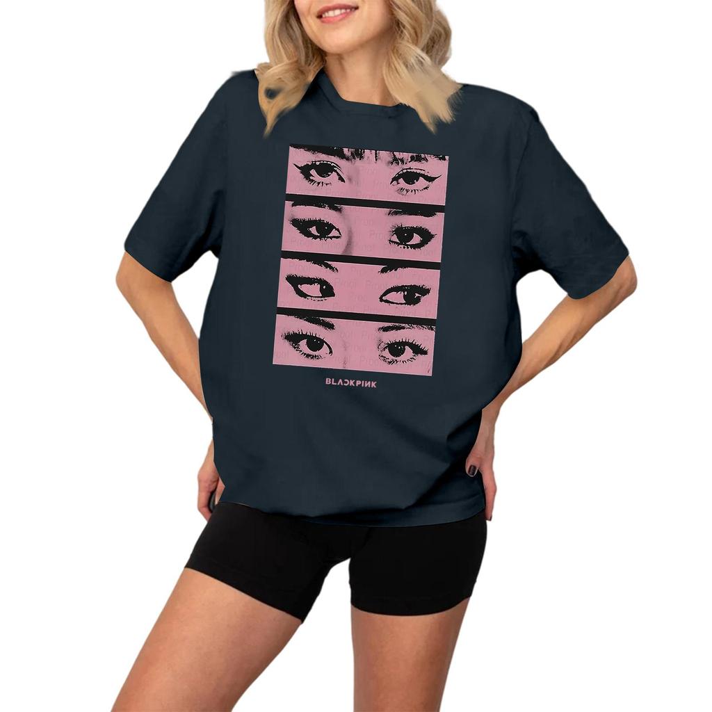 Damen Modisches Und Lässiges Langarm Bedrucktes Kurzarm-Oberteil