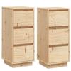 VidaXL Buffets 2 pcs 32x34x75 cm Bois massif de pin