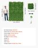 Artificial Plant Wall, 12PCS 50.8 x 50.8 cm Artificial Boxwood Panels, Sun Protection Greenery Backdrop Privacy Hedge Fence, Fake Grass Screen for