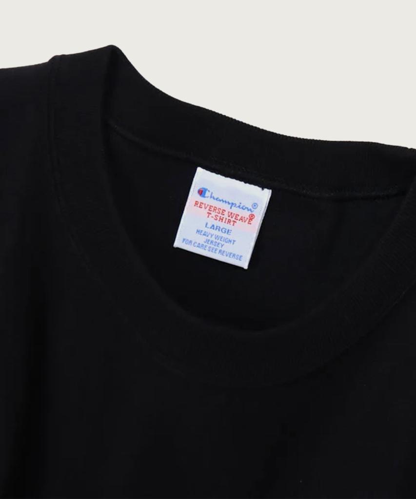 CHAMPION Reverse Weave Loose Fit Pocket Short Sleeve T-Shirt Black