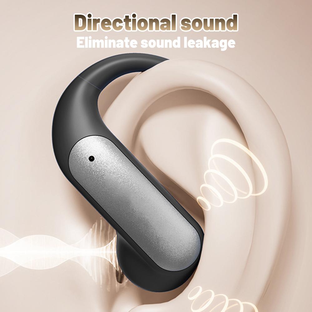 M127 AI Translation Clip-On Bluetooth 5.4 Wireless Earbuds, Open Ear Earphones with Real-Time Translation for 144 Languages