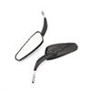 Motorcycle Left Right Rear View Mirrors For Harley Davidson Street Glide Road King Black and Chrome Side Mirror