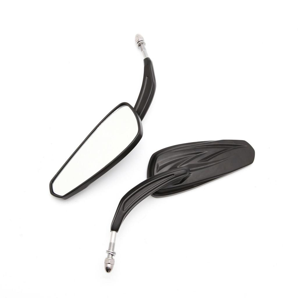 Motorcycle Left Right Rear View Mirrors For Harley Davidson Street Glide Road King Black and Chrome Side Mirror