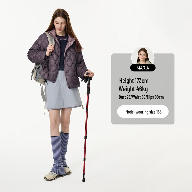 Tanboer Women's Short Hooded Thin Down Jacket TB5330268D