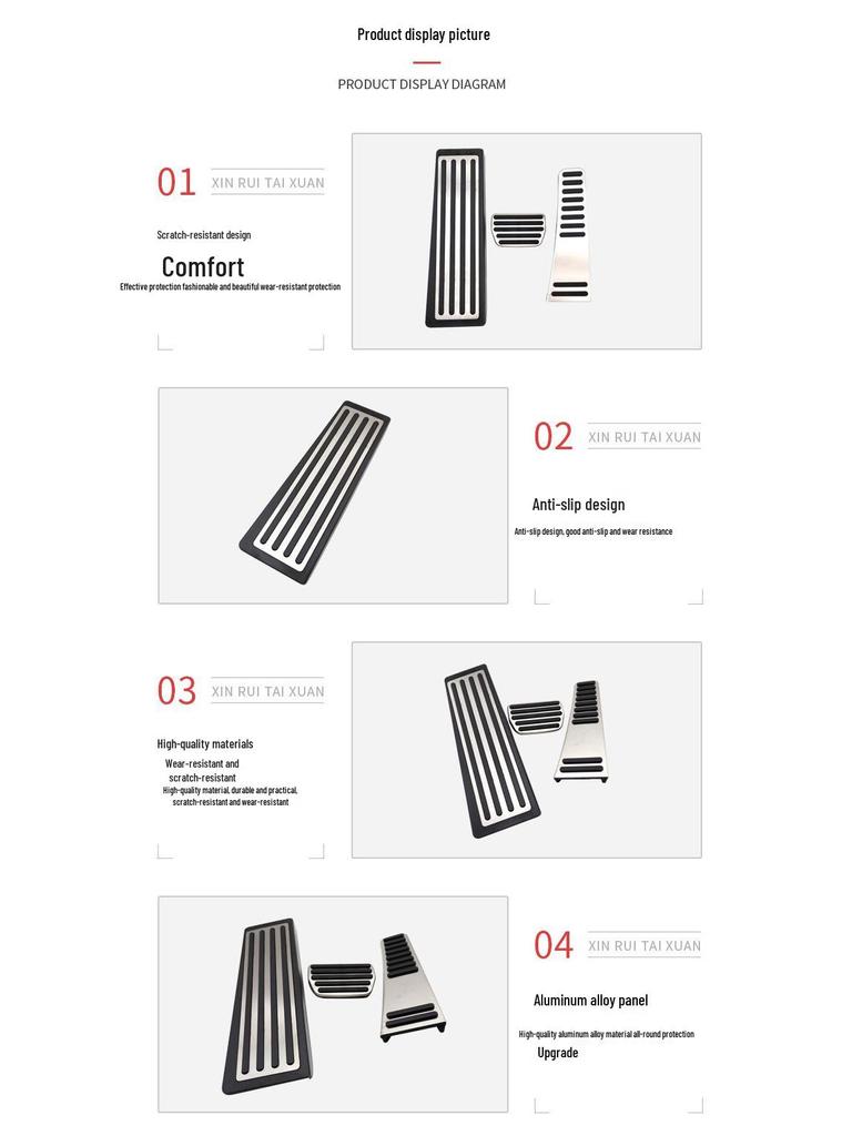 Volvo S90 (18-20) Halkfria Gas- och Bromspedalskydd