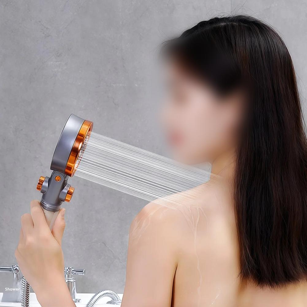 1PC Filter Shower Head Water Purification Handheld Bathing Shower Double-Sided Booster Showers Head Bathroom Accessories
