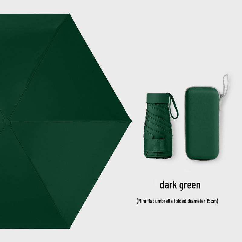 Customizable Six-Fold Vinyl Sunshade UV Protection Umbrella: Versatile Rain/ Shine Folding Gift