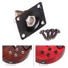 Metal Output Input Jacks Plate Screws Guitar Replacement Parts 1/4 Inch Square