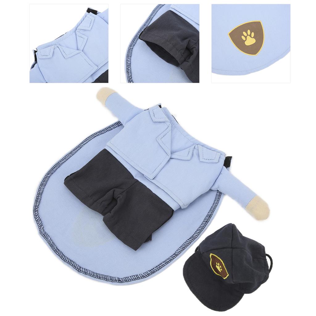 Pet Mail Carrier Costume Soft Funny Costumes Pet Suit with  for Small Dogs and Cats